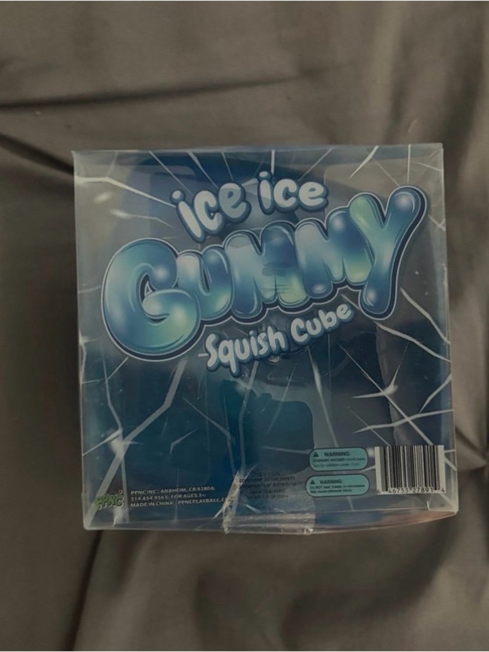 Ice Ice Gummy Squish Cube - Blue
